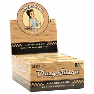 Blazy Susan High Roller Kit 8 Meter Roll & Tips - Unbleached